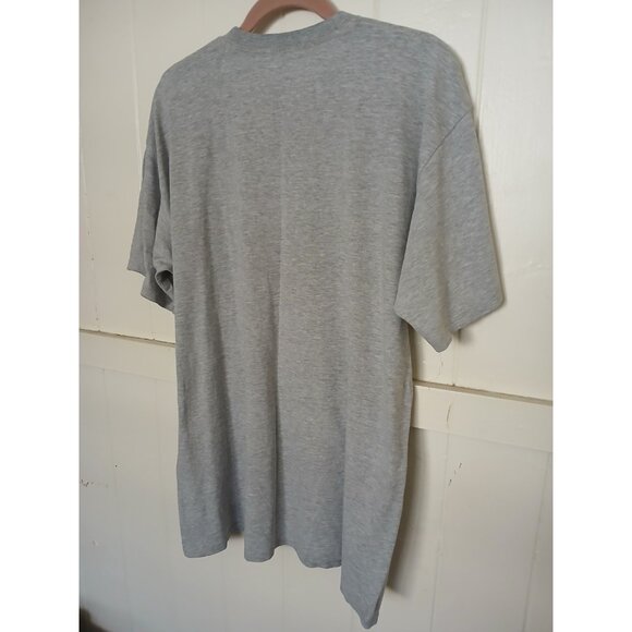 Vintage Y2K Nike Basketball Center Swoosh Graphic T-Shirt Gray Short Sleeve - Picture 5 of 8